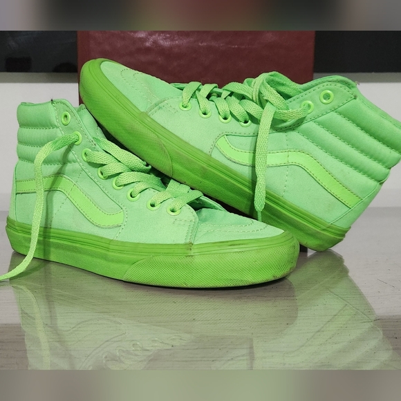Vans Shoes - Vans Neon Green Sk8-hi